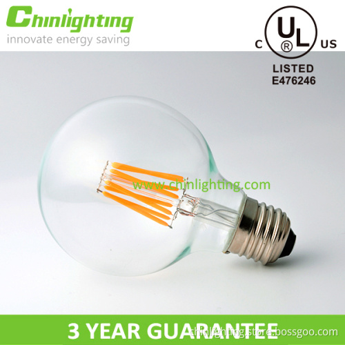 UL CUL Globe LED Vintage Filament Bulb G30 G95 2W 4W 6W 8W E26 E27 Dimmable Lamp